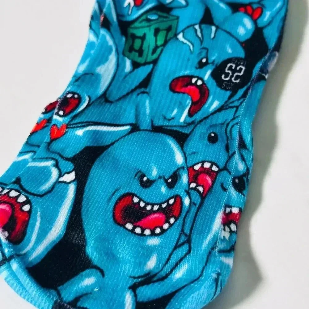 MeeSeeks Rick & Morty Premium Knit Crew Socks NWT Savvysox Men 7-13 / W 8.5-13